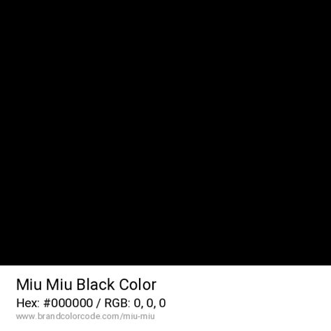 Miu Miu Brand Color Codes » BrandColorCode.com